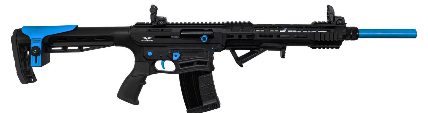 [COMING SOON] Sovran SVR-12 Blue Magazine Fed Semi Auto Shotgun 12 Gauge 18" Barrel